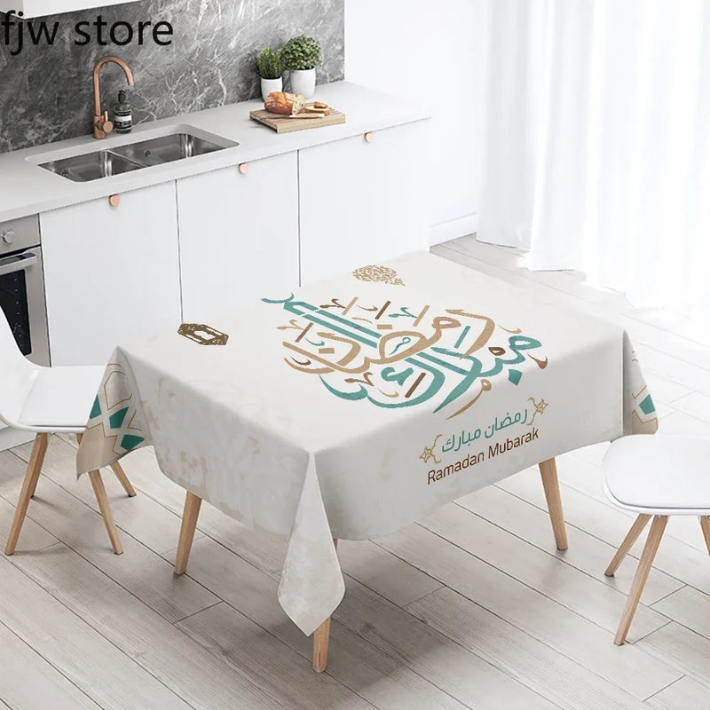 Axyaa Ramadan Kareem Mosque Decorative Tablecloth