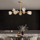 Axyaa Crystal Chandelier Pendant Light for Living Room and Bedroom
