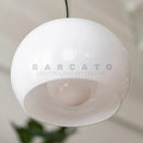 Axyaa White Glass LED Pendant Chandelier for Dining Room, Kitchen, Bedroom - Modern Italian Design