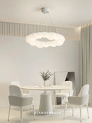 Axyaa Modern Nordic Cream Pendant Lamp for Elegant Living Room Décor