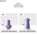 Axyaa Minimalist Ceramic Vase for Flowers and Desk Decoration