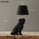 Dog Table Lamp Bedroom Bedside Light Modern LED Puppy Desk Lighting by Axyaa