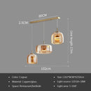 Axyaa Glass Pendant Light: Modern Luxury Nordic LED Hanging Lamp for Bedroom
