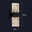 Axyaa Modern Glass Ripple Wall Lamp for Stylish Home Decor