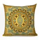 Axyaa Short Plush Moon Printed Cushion Cover for Farmhouse Sofa Decor