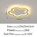 Axyaa Round LED Ceiling Light 25cm Diameter Square Kitchen Lamp Home Indoor