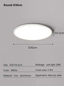 Axyaa Modern Round LED Dimmable Ceiling Light for Bedroom and Study Room