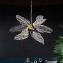 Axyaa Gold Leaf Pendant Chandelier for Kitchen and Dining Room