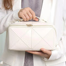Axyaa Accordion Pillow Makeup Bag - Large Capacity Portable Cosmetic Handbag