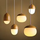 Axyaa Nut-Shaped Glass Pendant Light - Modern Nordic Design