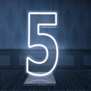 Light-Up Neon Number Signs by Axyaa with Dimmer - USB Powered