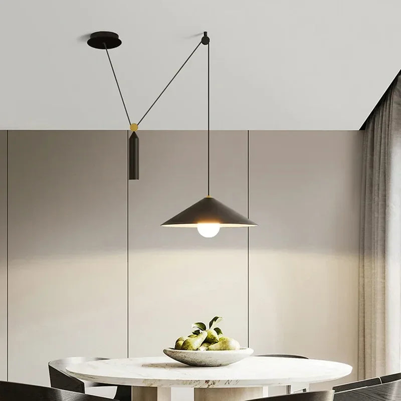 Axyaa Nordic Restaurant Single Pendant Light - Designer LED Dining Table Minimalist Lighting