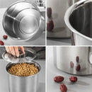 Axya Stainless Steel Seasoning Saleiro with Cover, Trumpet Flavor Cup