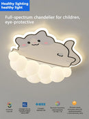 Axyaa Cartoon Cat LED Ceiling Light for Children's Bedroom