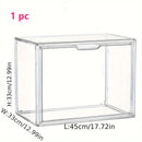 Axyaa Acrylic Stackable Storage Bins with Magnetic Lids for Motorcycle Helmets Display