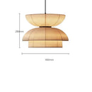 Axyaa Vintage Fabric Lantern Pendant Lights for Home Dining Room