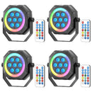 Axyaa Mini RGB Disco Party Lights Remote Control Stage Lighting