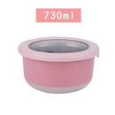 Axyaa Stainless Steel Food Sealing Bowl with Lid - Fresh-keeping Lunch Box