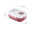 Axyaa Large Capacity Bento Box with Utensils - 1200ml Microwave Food Container