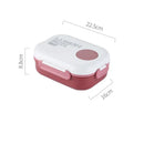 Axyaa Large Capacity Bento Box with Utensils - 1200ml Microwave Food Container
