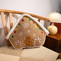 Gingerbread People Girls Pillow Set by Axyaa - Festive Bedroom and Sofa Decor