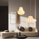 Axyaa Nordic Silk Chandelier LED Pendant Lights for Home Decor