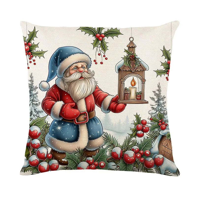 Axyaa Christmas Pillow Cover Set - Festive Home Decor & Gift
