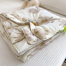 Axyaa Cool Silk Summer Quilt | Solid Color Printing Cool Silk Quilt