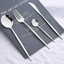 Axyaa 40Pcs Stainless Steel Cutlery Set for Dining and Kitchen