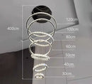 Axyaa Crystal Chandelier Stair Pendant Lamp Living Room Interior Lighting