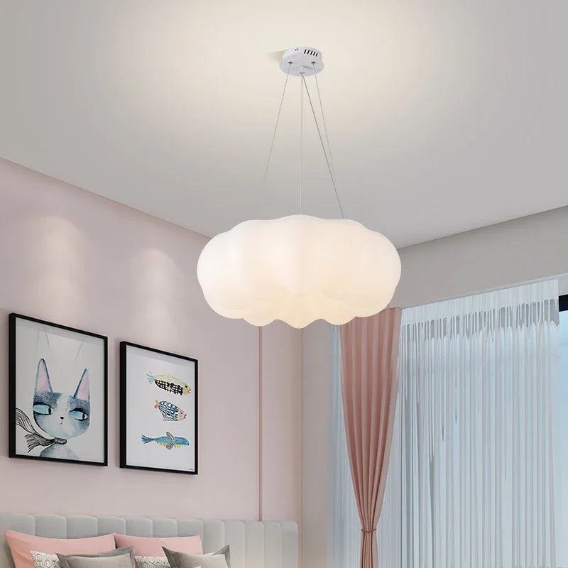 Axyaa Cloud LED Chandelier Modern Hanging Lamp for Home Decor