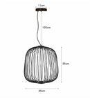 Axyaa Birdcage Pendant Light Nordic Island Chandelier Home Decor Lighting Fixture