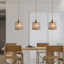 Axyaa Glass Pendant Lights for Dining Room Kitchen Living Room Bedroom Suspension Chandelier
