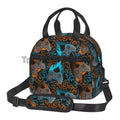 Compact Colorful Joystick Game Lunch Bag by Axyaa - Shoulder Strap, Reusable Lunch Box for School & Work