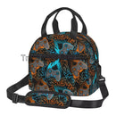 Compact Colorful Joystick Game Lunch Bag by Axyaa - Shoulder Strap, Reusable Lunch Box for School & Work