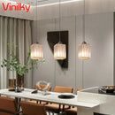 Modern Nordic Crystal Pendant Chandelier by Axyaa for Dining & Living Room Lighting