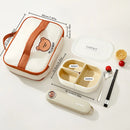 Axyaa 3-Grid Microwave Lunch Box Stackable Food Container
