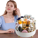 Axyaa 360° Rotating Cosmetic Organizer with Large Capacity for Every Room