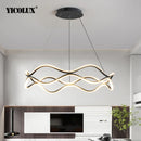 Axya Wavy Design Pendant Lights for Dining Room Kitchen Island Table
