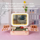 Axyaa LED Mirror Makeup Case: Portable, Rechargeable, Cosmetic Organizer for Travel & Home