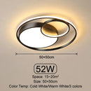 Axyaa Circle LED Ceiling Light Remote Control Bedroom Lamp Modern Living Room Lighting