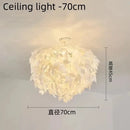 Axyaa Nordic Leaf Pendant Light: Minimalist Designer Feather Lamp for Bedroom, Living Room, or Clothing Store
