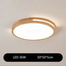 Axyaa Nordic Wood LED Ceiling Light for Living Room & Bedroom