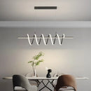 Axyaa Modern Spiral LED Pendant Lights - Creative Dining Chandeliers for Home Decor
