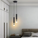 Axyaa Modern LED Tube Chandelier for Bedroom and Living Room