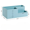 Axyaa Desktop Stationery Organizer - Plastic Compartments for Pens, Notebooks, and Office Supplies