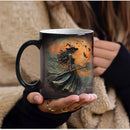 Axyaa Beautiful Witch Ceramic Coffee Mug Halloween Gift Cup for Witch Lovers