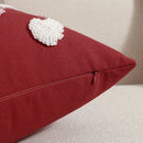 Axyaa Heart Embroidery Pillow Cover for Sofa Living Room Decor