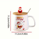 Axyaa Santa Claus Ceramic Mug Cup Set - Christmas Gift Cold Coffee Milk Drinkware