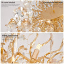 Axyaa Modern Crystal Pendant Chandelier for Dining Room, Living Room, and Bedroom